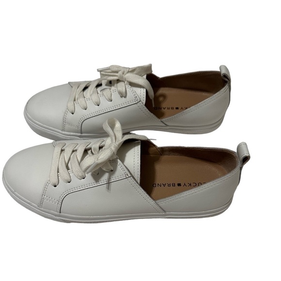 Lucky Brand Women’s The Dansbey White Tennis Casual Sneaker Lace Up Size 10M - Picture 2 of 5